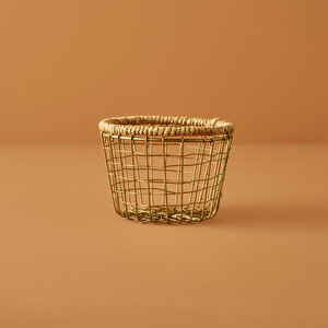 Fern Yuvarlak Sepet Naturel (13,5x8 Cm) Naturel
