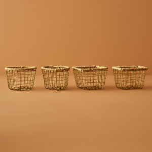 Fern Yuvarlak Sepet Naturel (13,5x8 Cm) Naturel