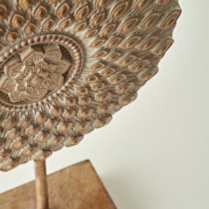 Circle Dekoratif Obje Bej (24x7x37 Cm) Bej