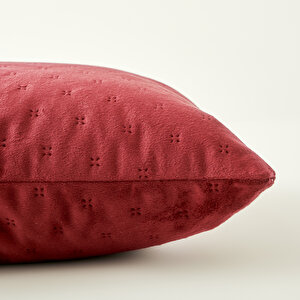 Rita Dekoratif Yastık Bordo (43x43 Cm) Bordo