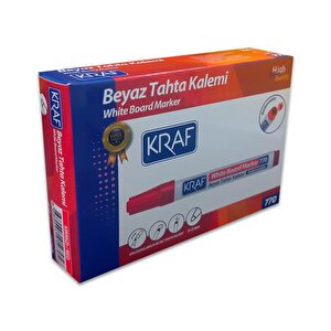 Doldurulabilir Beyaz Tahta Kalemi Kırmızı 12li Kutu 770