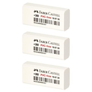 Pvc Free Küçük Beyaz Silgi 3 Lü 188730