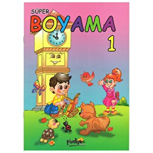 Jumbo Yıkanabilir Keçeli Kalem 6 Renk Ve Boyama Kitabı Set