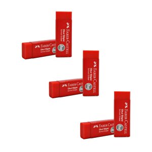 Büyük Kırmızı Okul Silgisi 6 Lı