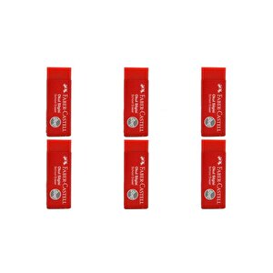 Küçük Kırmızı Okul Silgisi 6 Lı