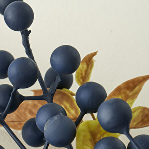 Christmas Yılbaşı Dal Çiçek Mor (62 Cm) Mor