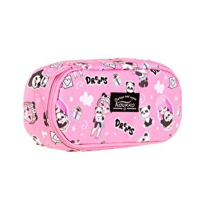 Kaukko Nature Özel Bölmeli Kalem Çantası Panda K2632