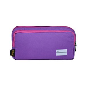 İki Gözlü Mor Kalem Çantası