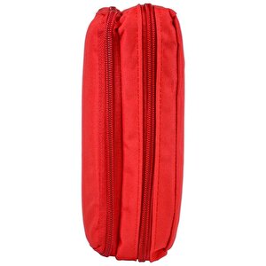 İki Gözlü Kırmızı Kalem Çantası