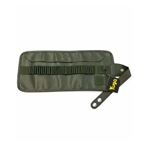 Suni Deri 36 Gözlü Rulo Kalemlik Yeşil