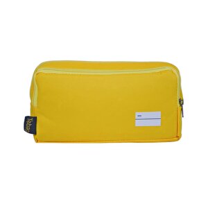 İki Gözlü Sarı Kalem Çantası