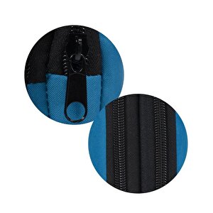 İki Gözlü Mavi Kalem Çantası