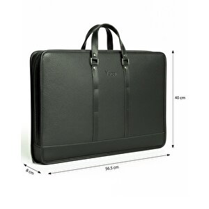 Yuga Suni Deri Lüks Proje Ve Resim Çantası Yeşil