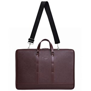 Suni Deri Lüks Proje Ve Resim Çantası Bordo