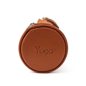 Suni Deri Proje Tüpü Cepli 10,5 Cm Taba