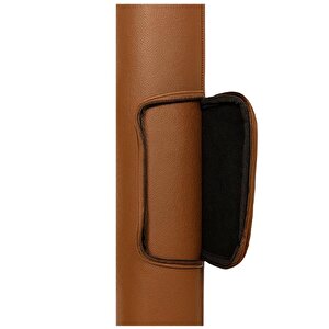 Yuga Suni Deri Proje Tüpü Cepli 10,5 Cm Taba