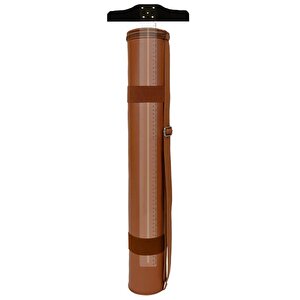 Yuga Suni Deri Proje Tüpü Cepli 10,5 Cm Taba