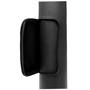 Yuga Suni Deri Proje Tüpü Cepli 10,5 Cm Siyah