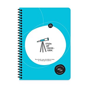 Hisli Şeyler 2024/2025 Akademik Ajanda Gözüm Hep Yükseklerde