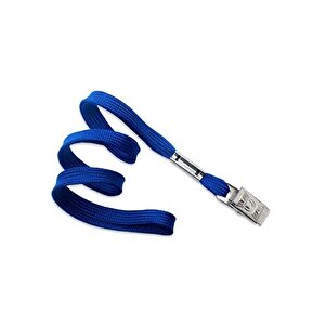 Kart Askı İpi Metal Klips Mavi 50li