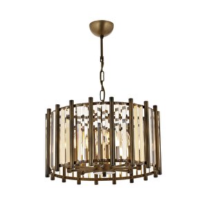 Av-65222-e45 Eskitme Kaplama Modern Avize E14 Metal Kristal 45 Cm