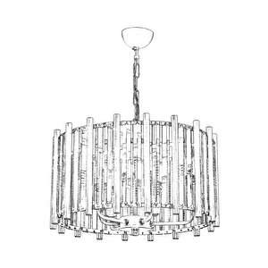 Av-65222-e45 Eskitme Kaplama Modern Avize E14 Metal Kristal 45 Cm