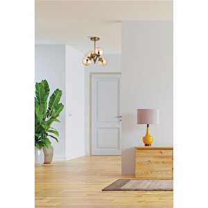 Av-7013-401-4e Eskitme Kaplama Modern Avize E27 Metal Cam 45 Cm