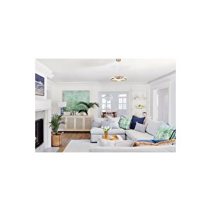 Avonni Av-7014-6161-3bkr Bakır Kaplama Modern Avize Led Alüminyum Silikon 42x42 Cm