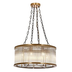 Av-1866-e65 Eskitme Kaplama Modern Avize E27 Metal Cam 65 Cm