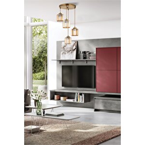 Av-7013-383-4y-e Eskitme Kaplama Modern Avize E27 Metal Kristal 30 Cm