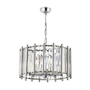 Av-65222-k45 Krom Kaplama Modern Avize E14 Metal Kristal 45 Cm