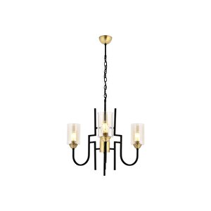 Avonni Av-4163-3e Eskitme Kaplama Modern Avize E27 Metal Cam 62 Cm