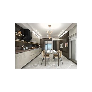 Avonni Av-7014-6116-3bkr-1tk Bakır Kaplama Modern Avize Led Alüminyum Silikon 35x35 Cm