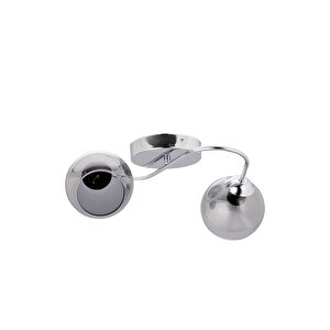 Av-7013-459-2k Krom Kaplama Modern Avize E27 Metal Cam 44 Cm