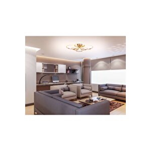 Ar-7014-6102-6bkr Bakır Kaplama Modern Avize Led Alüminyum Silikon 72x60 Cm