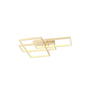 Ar-5294-2s Sarı Kaplama Klasik Avize Led Alüminyum Pleksi Glass X Cm