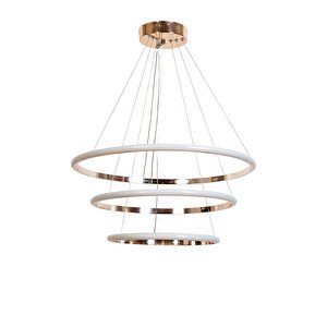 Avonni Av-7014-6120-3bkr Bakır Kaplama Modern Avize Led Alüminyum Silikon 52x52 Cm