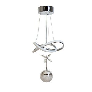 Avonni Av-7014-6130-2k-1tk Krom Kaplama Modern Avize Led Alüminyum Silikon 27x27 Cm