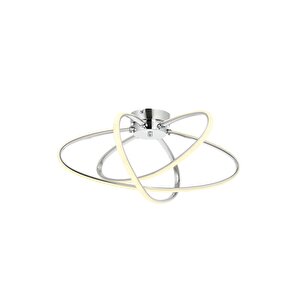 Ar-4357-3k Krom Kaplama Modern Avize Led Metal 51 Cm