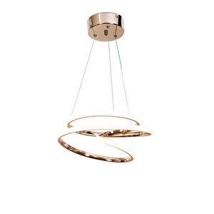 Av-7014-6139-3bkr Bakır Kaplama Modern Avize Led Alüminyum Silikon 32x32 Cm