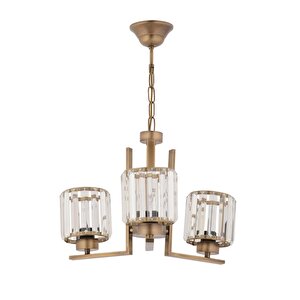 Av-7013-396-3e Eskitme Kaplama Modern Avize E27 Metal Kristal 50 Cm