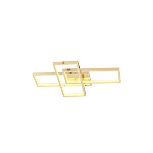 Ar-5294-1s Bakır Kaplama Klasik Avize Led Alüminyum Pleksi Glass X Cm