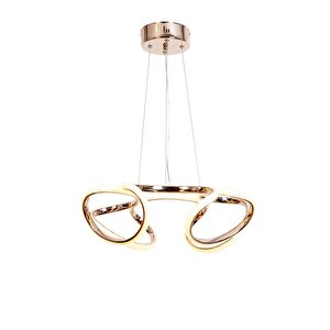 Av-7014-6117-4bkr Bakır Kaplama Modern Avize Led Alüminyum Silikon 45x42 Cm