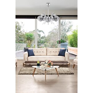 Av-7013-393-5k Krom Kaplama Modern Avize E27 Metal Cam 53 Cm