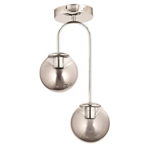 Av-7013-453-2k Krom Kaplama Modern Avize E27 Metal Cam 15 Cm