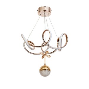 Avonni Av-7014-6163-6bkr-1tk Bakır Kaplama Modern Avize Led Alüminyum Silikon 45x45 Cm