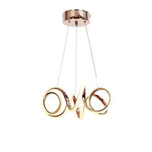 Av-7014-6141-6bkr Bakır Kaplama Modern Avize Led Alüminyum Silikon 37x35 Cm