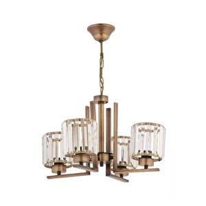 Av-7013-396-4e Eskitme Kaplama Modern Avize E27 Metal Kristal 50 Cm