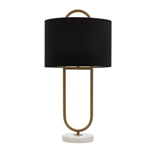 Ml-9112-1eb Eskitme Boya Masa Lambası E27 Metal Mermer 30 Cm