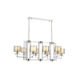 Avonni Av-4285-8k-ym Krom Kaplama Modern Avize E27 Metal Cam 110x60 Cm